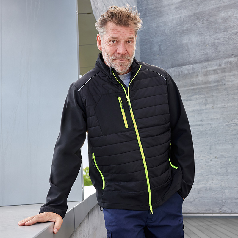 Veste de travail hybride en RPET Homme Daiber