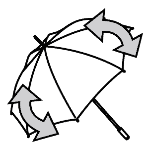 parapluie attributs windproof