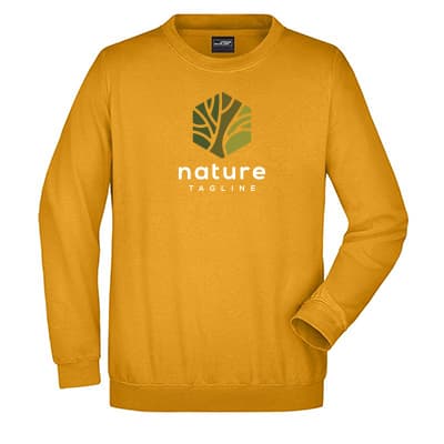Impression DTG sur sweatshirt publicitaire couleur vif