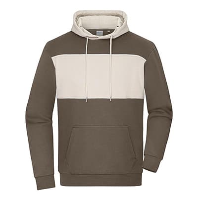 Sweat marron-grès publicitaire