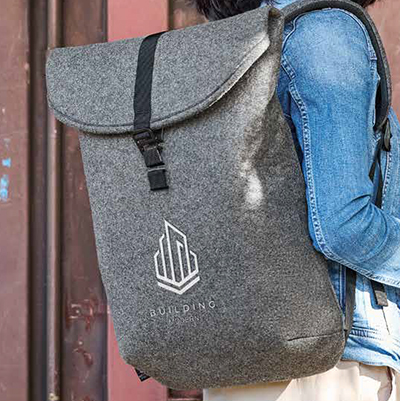 Broderie sac en feutre publicitaire