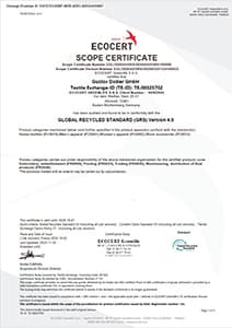 Daiber certificat ECOCERT GRS 2026