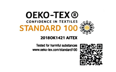 Certificat OEKO-TEX STANDARD 100 The One Towelling