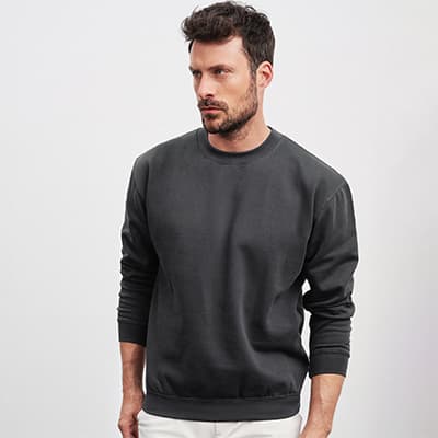 Sweat polyvalent en coton/poly