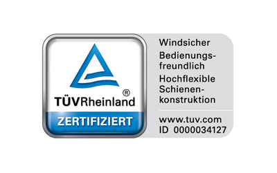 Certification TUV Rheinland des parapluies FARE