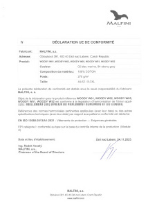 WOODY EU DECLARATION CONFORMITÉ 