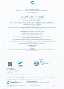 Canis certificat GRS accessoires portés