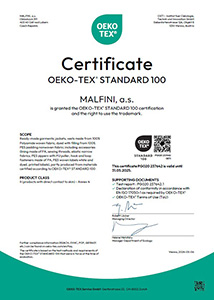 Malfini Oeko-tex 100 vestes polyamide