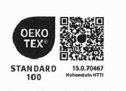 Certificat Oekto-tex James et Nicholson textiles