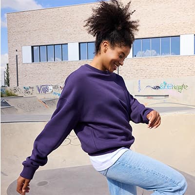 Sweat pourpre foncé tendance