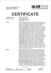 Daiber certificat LABTECH UPF 50+ 2026