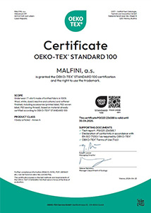 Malfini certificat oeko-tex 100 laine