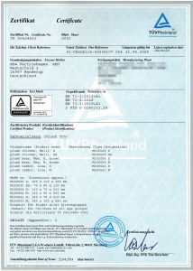 Certificat TÜV Rheinland