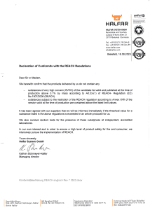halfar attestation REACH