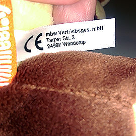 marquage CE peluches